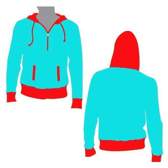 Picture of Beast Hooded Half Zip Style 835 Blank