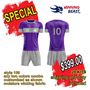 Picture of Lot of 20 Soccer Apparel (Jersey and Shorts) Custom Made for You with Numbers and Logo on Jersey. Style 109. Special