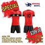 Picture of Lot of 20 Soccer Apparel (Jersey and Shorts) Custom Made for You with Numbers and Logo on Jersey. Style 109. Special