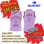 Picture of Lot of 10 Basketball Jersey Fully Decorated in a Sublimated Design. Style 5551 Special.