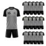 Picture of Lot of 15 Unisex Soccer Apparel (Jersey and Shorts) Custom Made for You in Any Ten Sizes with Numbers and Logo. Style 218