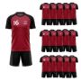 Picture of Lot of 15 Unisex Soccer Apparel (Jersey and Shorts) Custom Made for You in Any Ten Sizes with Numbers and Logo. Style 218