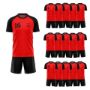 Picture of Lot of 15 Unisex Soccer Apparel (Jersey and Shorts) Custom Made for You in Any Ten Sizes with Numbers and Logo. Style 218