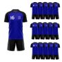 Picture of Lot of 15 Unisex Soccer Apparel (Jersey and Shorts) Custom Made for You in Any Ten Sizes with Numbers and Logo. Style 218