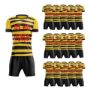 Picture of Lot of 15 Unisex Soccer Apparel (Jersey and Shorts) Custom Made for You in Any Ten Sizes with Numbers and Logo. Style 126.