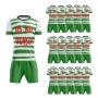 Picture of Lot of 15 Unisex Soccer Apparel (Jersey and Shorts) Custom Made for You in Any Ten Sizes with Numbers and Logo. Style 126.