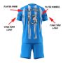 Picture of Lot of 15 Unisex Soccer Apparel (Jersey and Shorts) Custom Made for You in Any Ten Sizes with Numbers and Logo. Style 127.