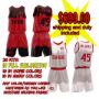 Picture of Lot of 20 Basketball Kits (Jersey and Shorts) Custom Made for You Fully Decorated in a Sublimated Design. Style 5539. Special