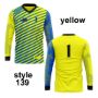 Picture of Goal Keeper Jersey with Padded Elbows, Lightweight Fabric, Sublimated Design and Full Sleeves. Unisex Soccer Shirt.