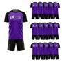 Picture of Lot of 15 Unisex Soccer Apparel (Jersey and Shorts) Custom Made for You in Any Ten Sizes with Numbers and Logo. Style 218