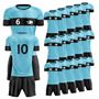 Picture of Lot of 15 Soccer Apparel (Jersey and Shorts) Custom Made for You with Numbers and Logo on Jersey. Style 109. Special