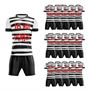 Picture of Lot of 15 Unisex Soccer Apparel (Jersey and Shorts) Custom Made for You in Any Ten Sizes with Numbers and Logo. Style 126.