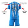 Picture of Lot of 15 Unisex Soccer Apparel (Jersey and Shorts) Custom Made for You in Any Ten Sizes with Numbers and Logo. Style 127.