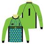 Picture of Goalie Jersey with Padded Elbows, Lightweight Fabric, US Standard Size & Full Sleeves Unisex Soccer Shirt