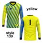 Picture of Goal Keeper Jersey with Padded Elbows, Lightweight Fabric, Sublimated Design and Full Sleeves. Unisex Soccer Shirt.