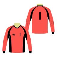 Picture of Goalie Jersey with Padded Elbows, Lightweight Fabric, US Standard Size & Full Sleeves Unisex Soccer Shirt