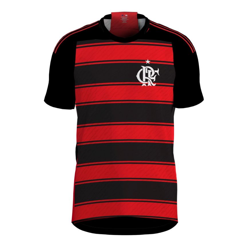 Picture of 2024-25 Flamengo Soccer Jersey - Moisture-Wick Polyester, US Standard Sizing with Relaxed Fit, Sublimated Design