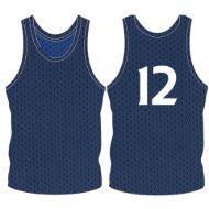 Picture of Custom Made Sleeveless Training Vest with Player Number Center Back. Style 905-03.