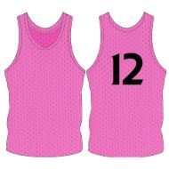 Picture of Custom Made Sleeveless Training Vest with Player Number Center Back. Style 905-03.
