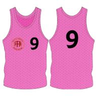 Picture of Custom Made Sleeveless Training Vest with Logo and Number at the Chest and Number Center Back. Style 905-06.