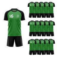 Picture of Lot of 15 Soccer Uniforms (Jersey and Shorts) Style N218SK-Special Custom Made.